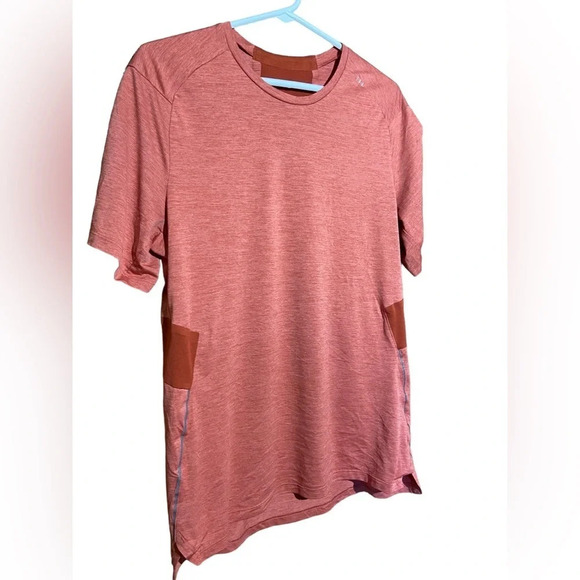 Lululemon Fast & Free Short Sleeve Orange and Red‎ Men's Size Small - Picture 2 of 4